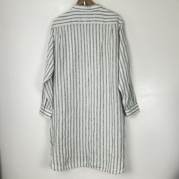 Quince Light Blue Shirt Dress - Picture 12 of 14